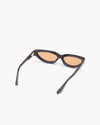 Port Tanger Fanna Sunglasses in Black Acetate and Amber Lenses 3