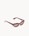 Port Tanger Fanna Sunglasses in Carmesi Acetate and Tobacco Lenses 2
