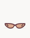 Port Tanger Fanna Sunglasses in Carmesi Acetate and Tobacco Lenses 1