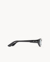 Port Tanger Uns Sunglasses in Black Acetate and Rif Blue Lenses 4
