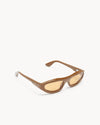 Port Tanger Uns Sunglasses in Alkaki Acetate and Amber Lenses 2