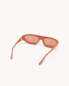 Port Tanger Uns Sunglasses in Coral Red Acetate and Tobacco Lenses 3