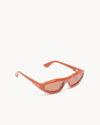 Port Tanger Uns Sunglasses in Coral Red Acetate and Tobacco Lenses 2