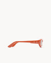 Port Tanger Uns Sunglasses in Coral Red Acetate and Tobacco Lenses 4