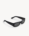 Port Tanger Saudade Sunglasses in Black Acetate and Black Lenses 2