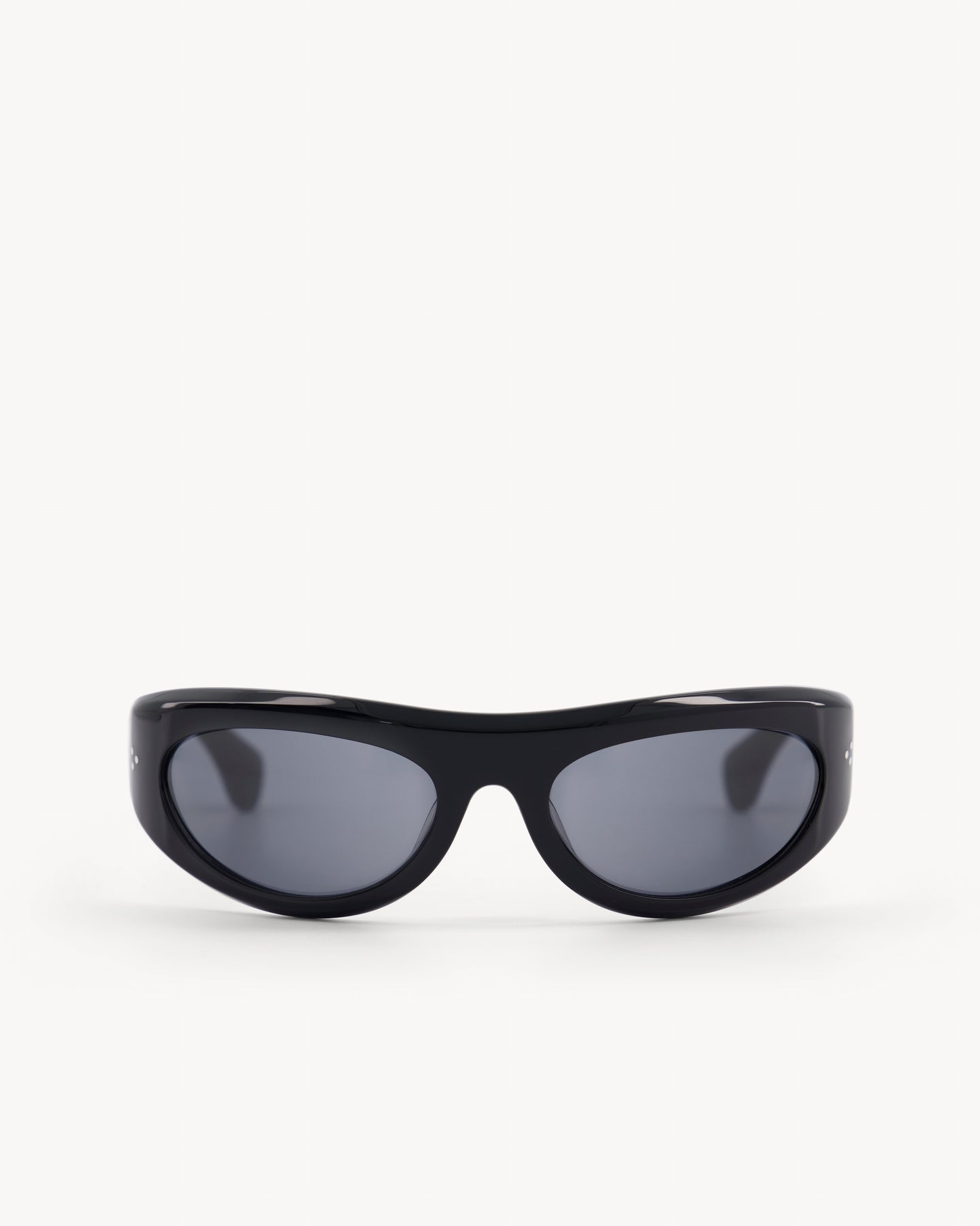 Port Tanger Visited By Our Legacy Raven Sunglasses in Black Acetate and Black Lenses 1