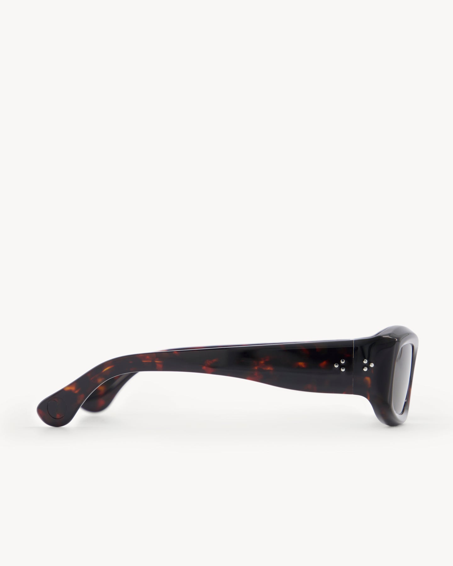 Port Tanger Visited By Our Legacy Raptor Sunglasses in Havana Acetate and Tobacco Lenses 4