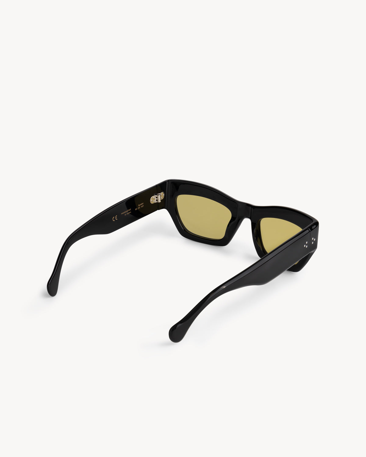 Port Tanger Ayreen Sunglasses in Black Acetate and Warm Olive Lenses 3