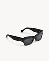 Port Tanger Ayreen Sunglasses in Black Acetate and Black Lenses 2