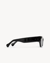 Port Tanger Ayreen Sunglasses in Black Acetate and Black Lenses 4