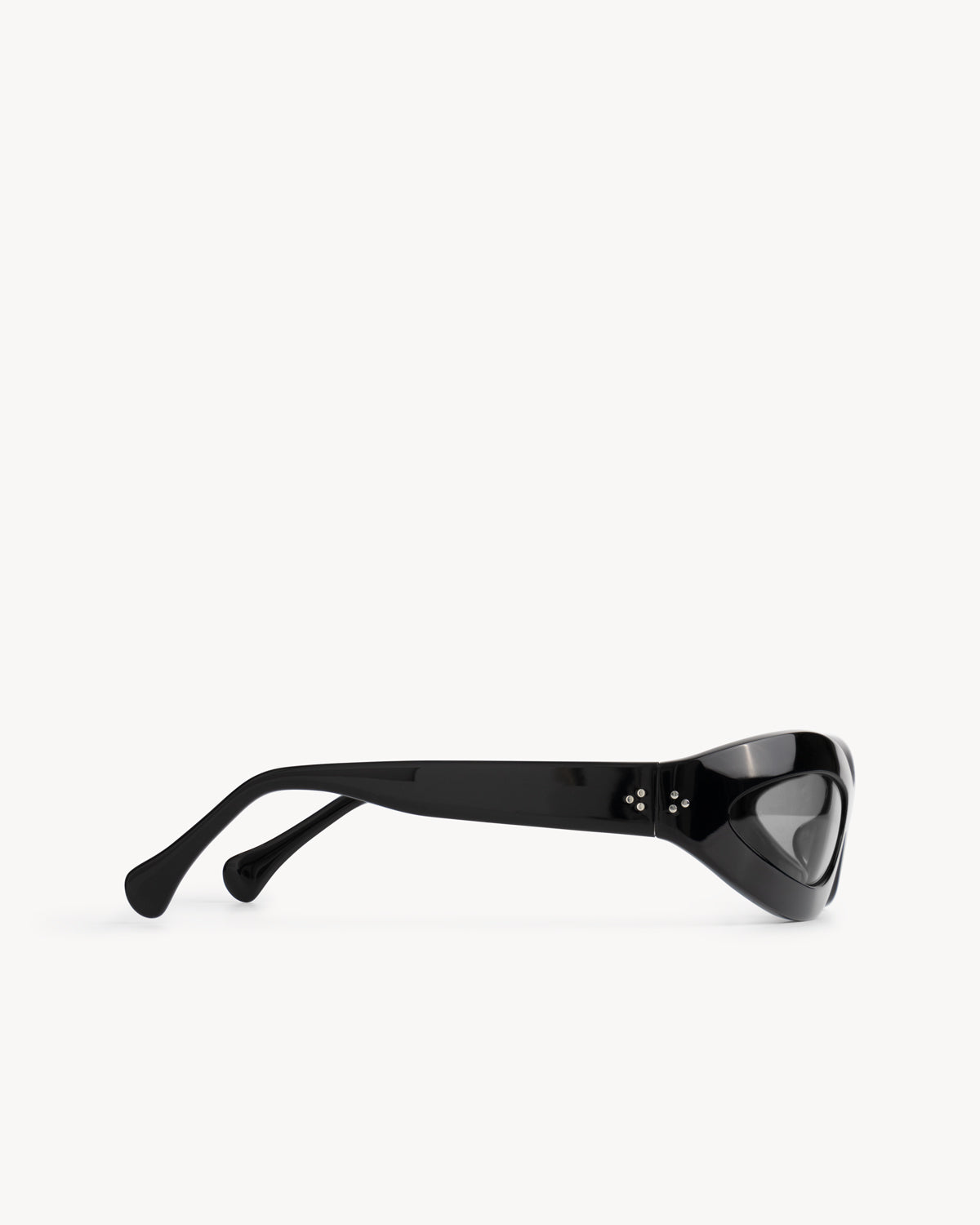 Port Tanger Summa Sunglasses in Black Acetate and Black Lenses 4
