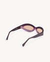 Port Tanger Summa Sunglasses in Fig Acetate and Amber Lenses 3