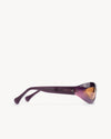 Port Tanger Summa Sunglasses in Fig Acetate and Amber Lenses 4