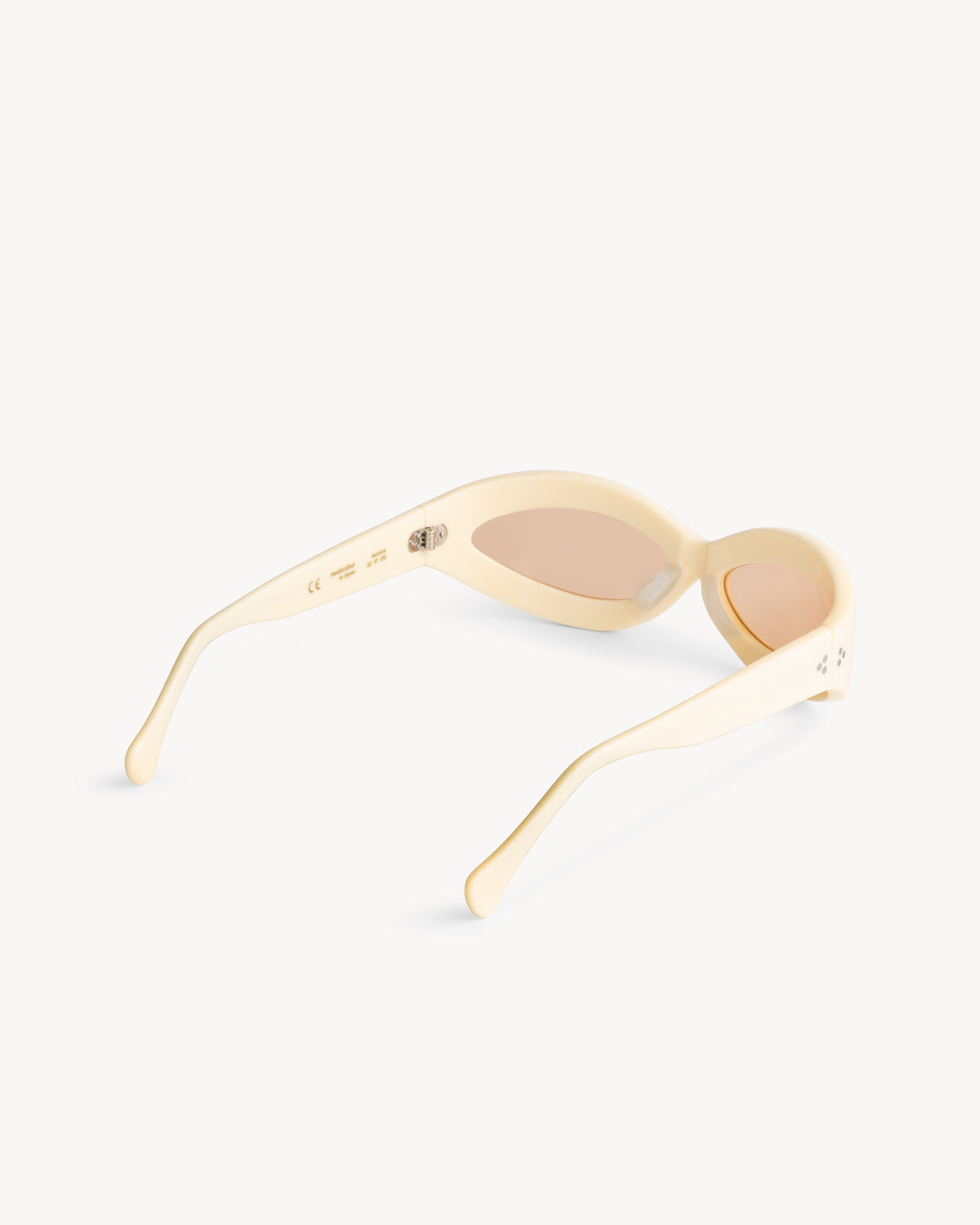 Port Tanger Summa Sunglasses in Parchment Acetate and Amber Lenses 3