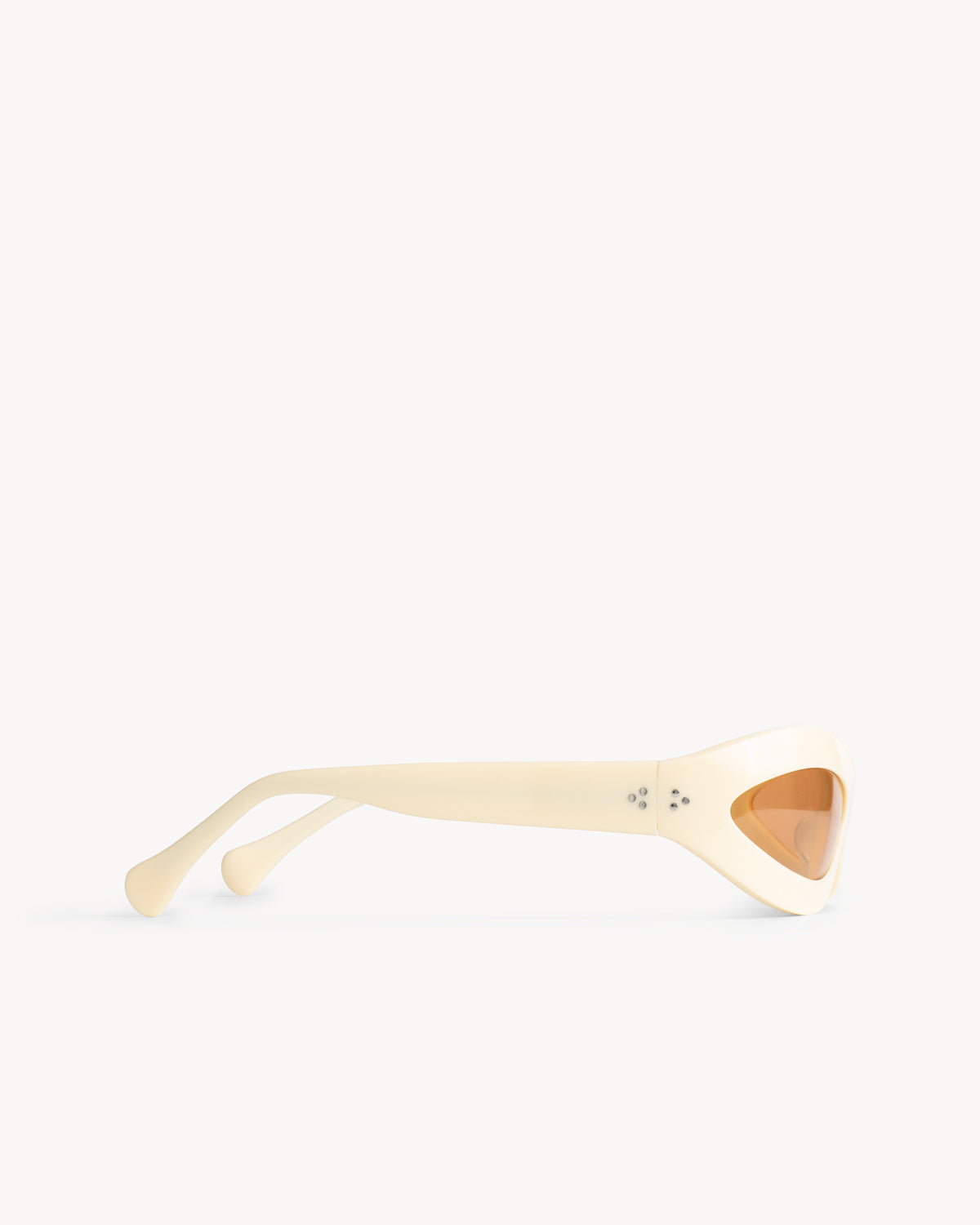 Port Tanger Summa Sunglasses in Parchment Acetate and Amber Lenses 4