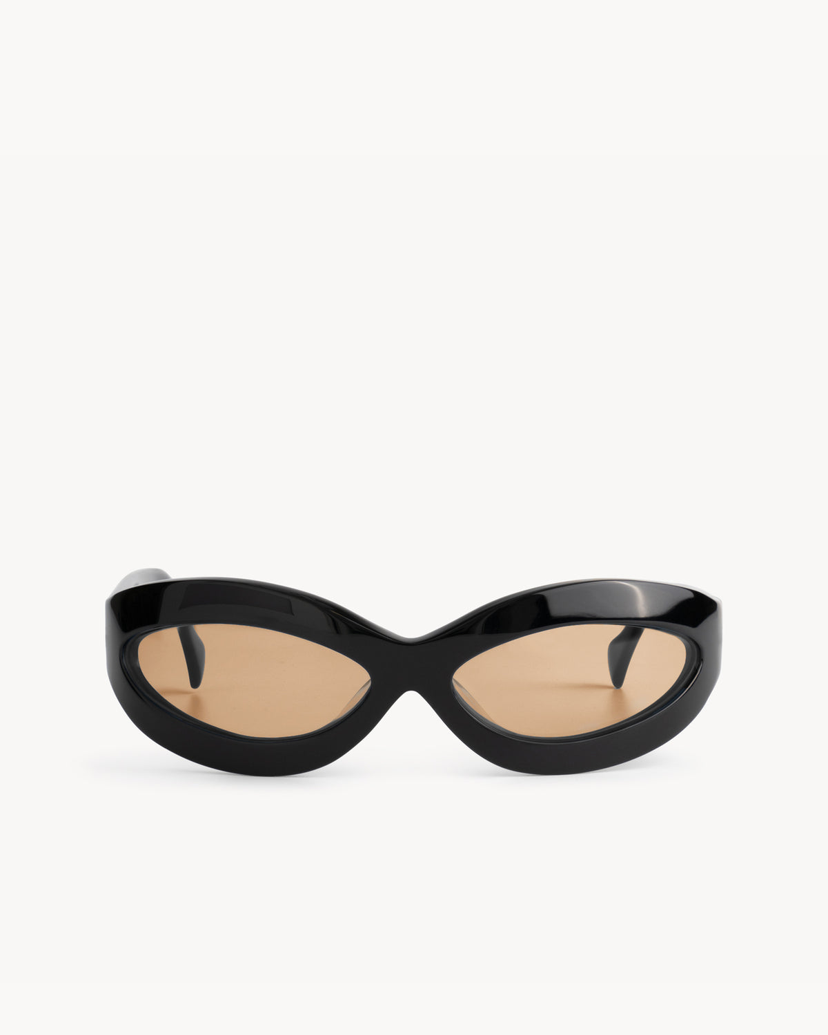 Port Tanger Summa Sunglasses in Black Acetate and Amber Lenses 1