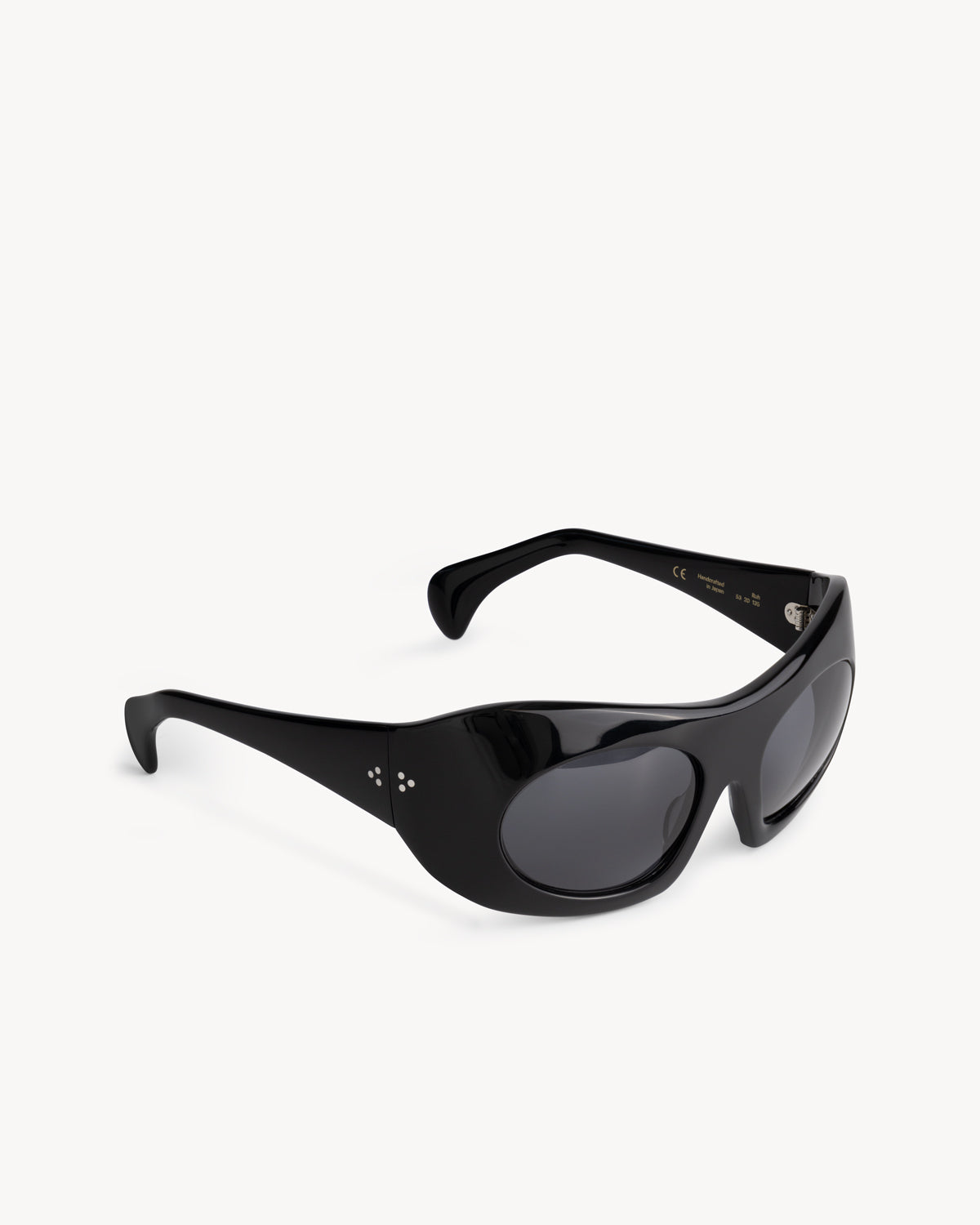 Port Tanger Ruh Sunglasses in Black acetate and Black Lenses 2