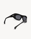 Port Tanger Ruh Sunglasses in Black acetate and Black Lenses 3