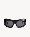 Port Tanger Ruh Sunglasses in Black acetate and Black Lenses 1