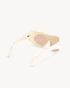Port Tanger Ruh Sunglasses in Parchment acetate and Amber Lenses 3