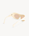 Port Tanger Ruh Sunglasses in Parchment Acetate and Amber Lenses 3