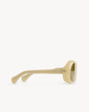 Port Tanger Kuky Sunglasses in Kaolin Acetate and Warm Olive Lenses 4