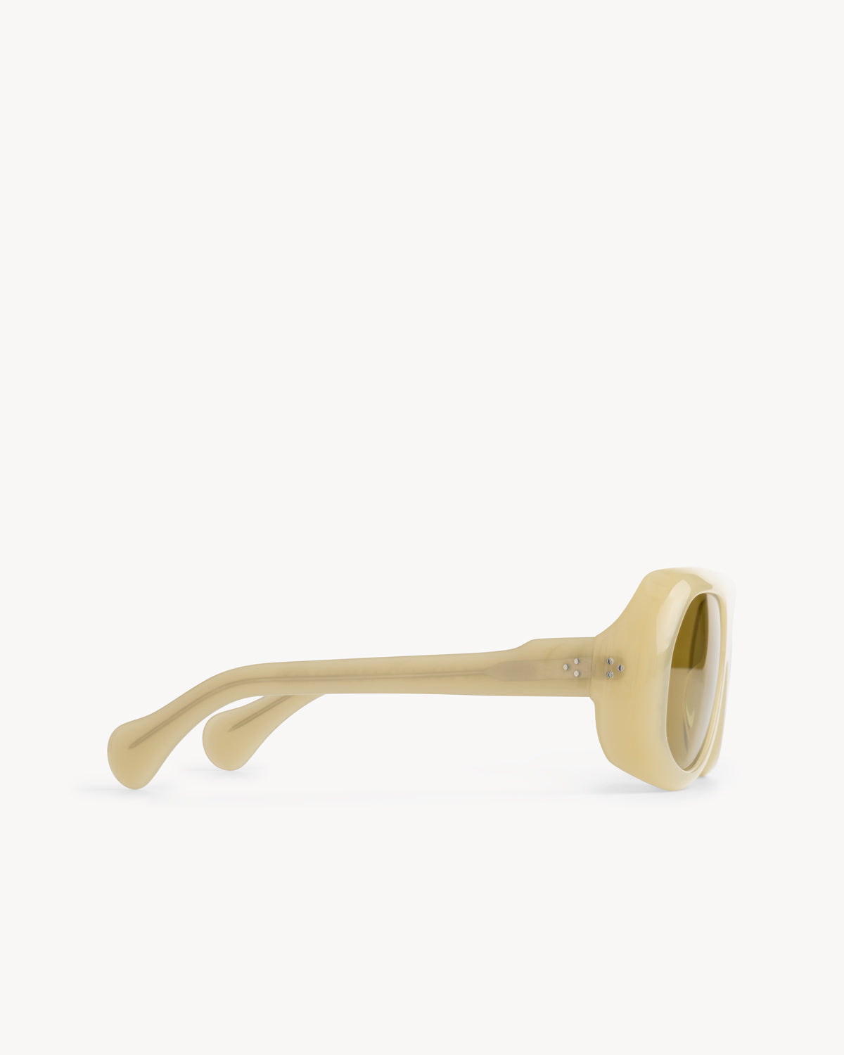 Port Tanger Kuky Sunglasses in Kaolin Acetate and Warm Olive Lenses 4