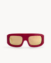 Port Tanger Mauretania Sunglasses in Incense Red Acetate and Dhahab Lenses 1