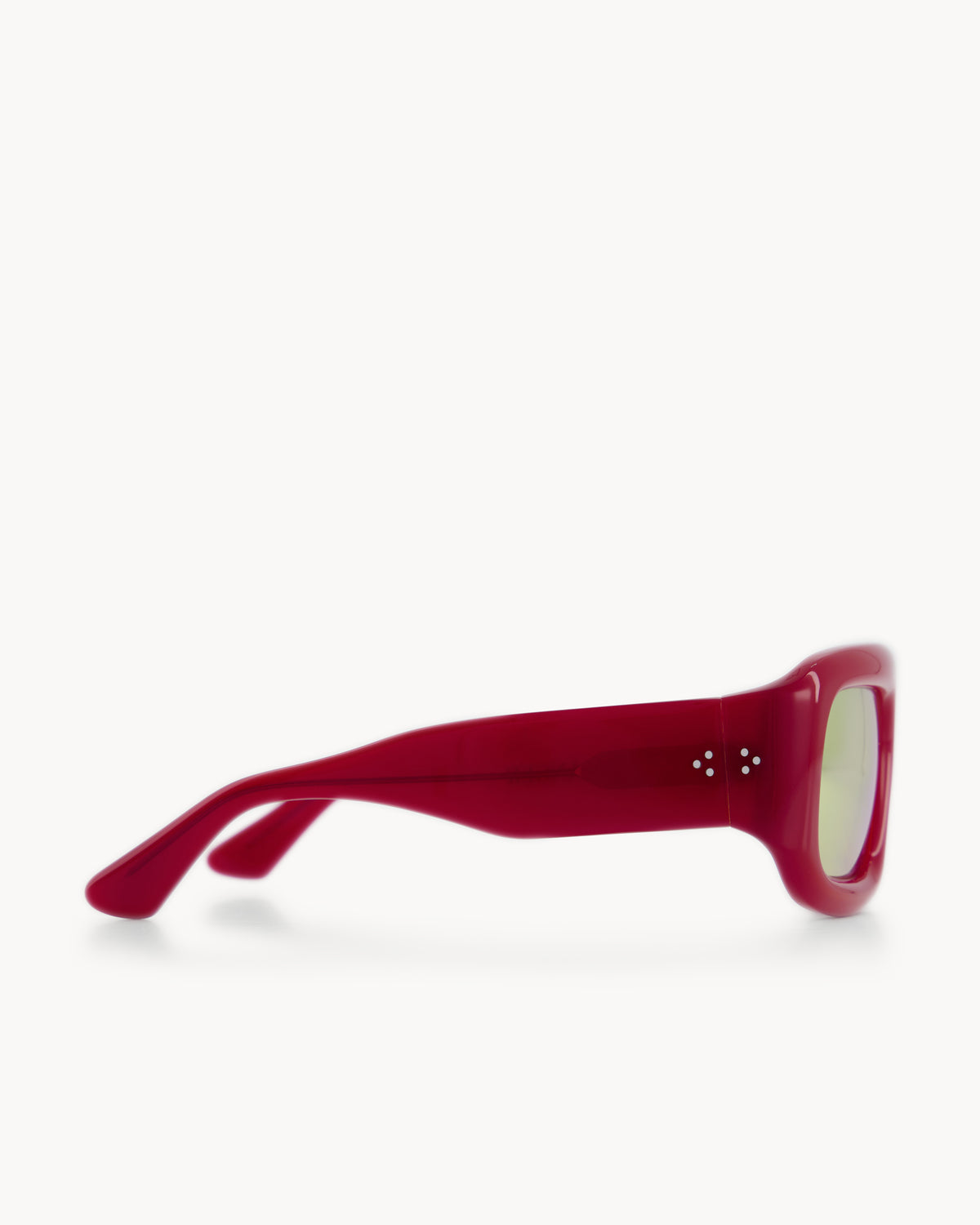 Port Tanger Mauretania Sunglasses in Incense Red Acetate and Dhahab Lenses 4