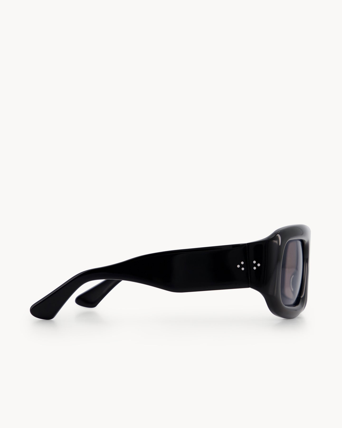 Port Tanger Mauretania Sunglasses in Black Acetate and Black Lenses 4