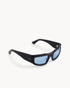 Port Tanger Andalucia Sunglasses in Black Acetate and Rif Blue Lenses 2