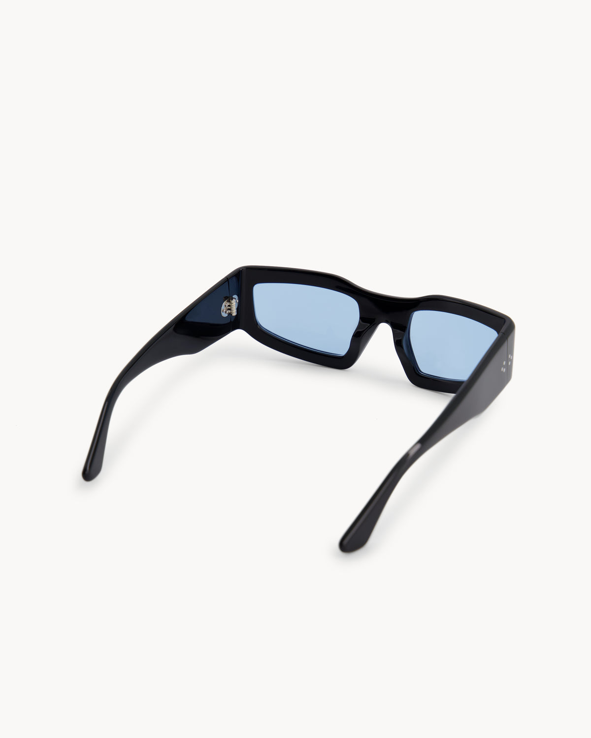 Port Tanger Andalucia Sunglasses in Black Acetate and Rif Blue Lenses 3