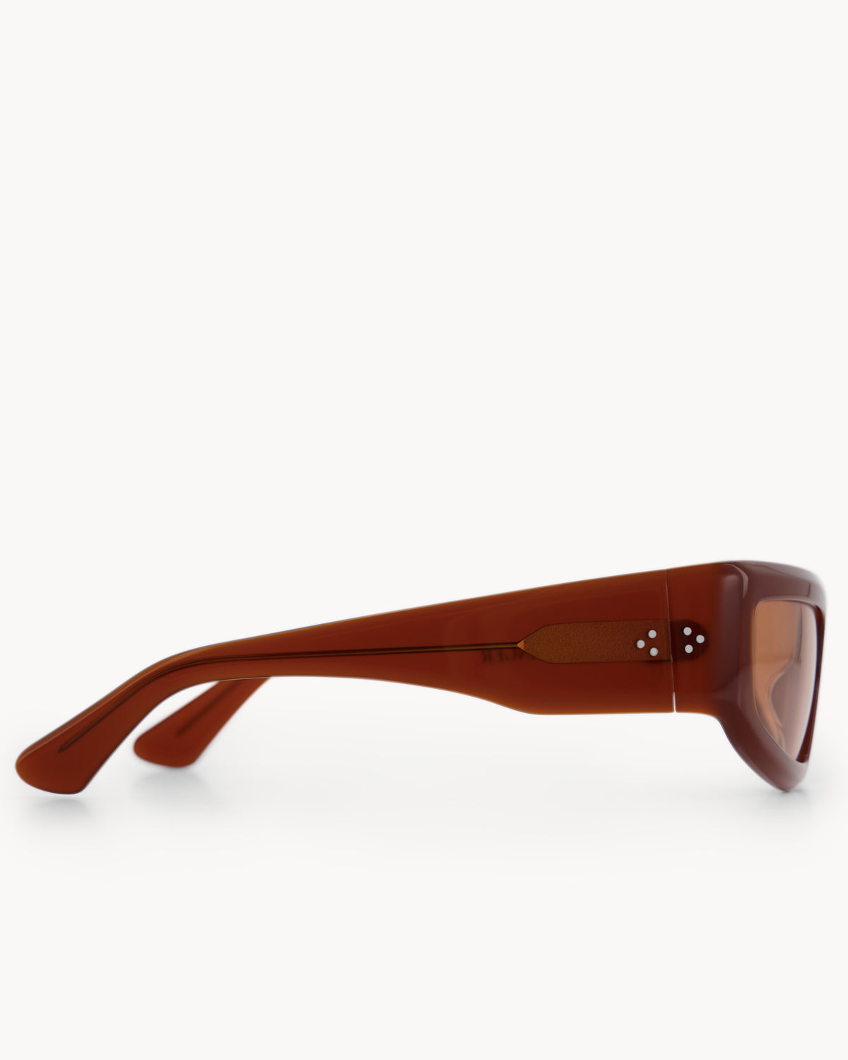 Port Tanger Andalucia Sunglasses in Terracotta Acetate and Amber Lenses 4