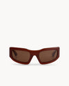 Port Tanger Andalucia Sunglasses in Terracotta Acetate and Tobacco Lenses 1
