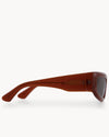Port Tanger Andalucia Sunglasses in Terracotta Acetate and Tobacco Lenses 4