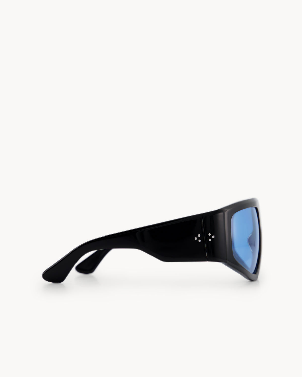 Port Tanger Noor Sunglasses in Black Acetate and Rif Blue Lenses 4