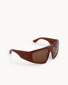 Port Tanger Noor Sunglasses in Terracotta Acetate and Tobacco Lenses 2