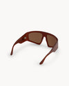 Port Tanger Noor Sunglasses in Terracotta Acetate and Tobacco Lenses 3
