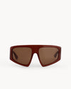 Port Tanger Noor Sunglasses in Terracotta Acetate and Tobacco Lenses 1
