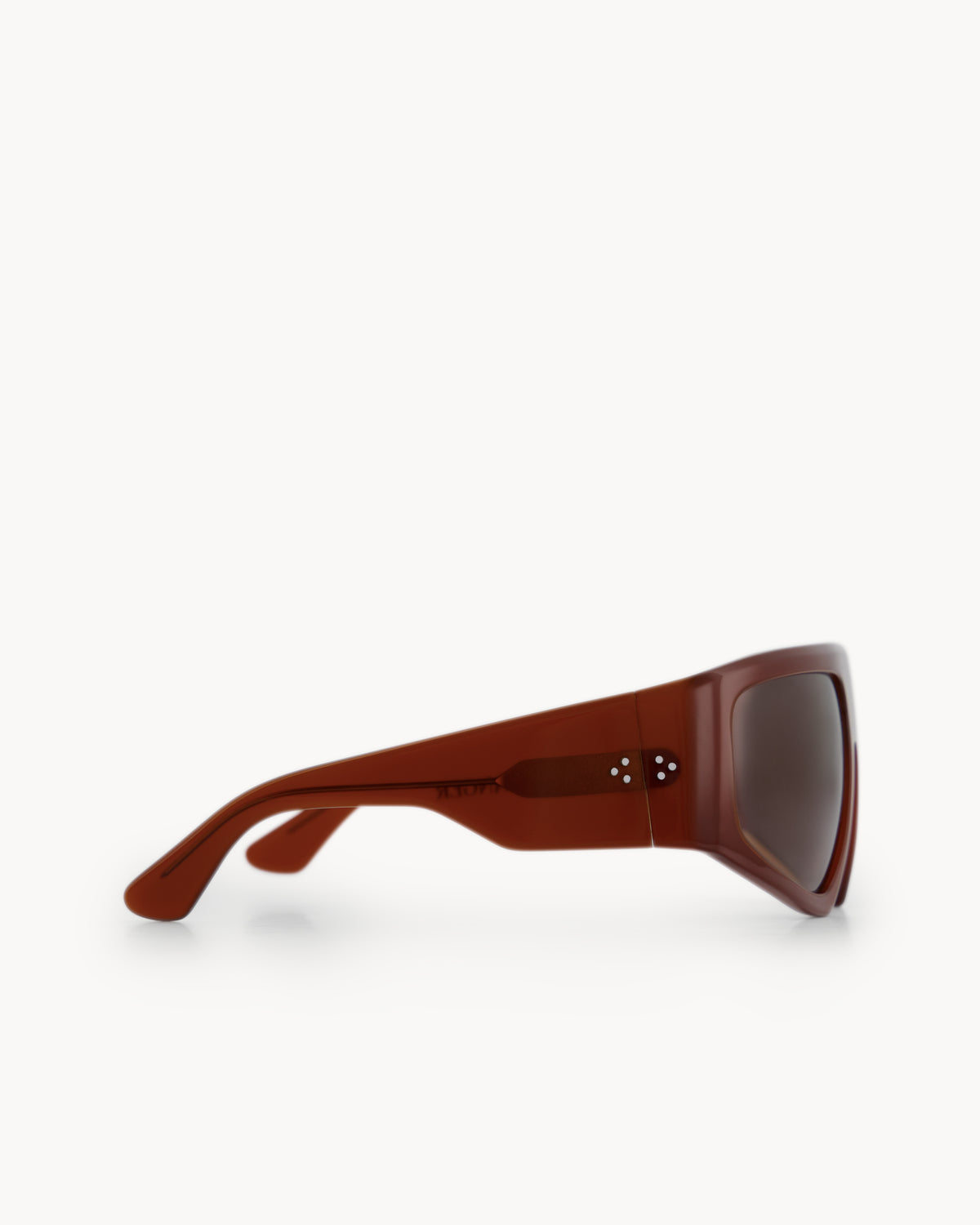 Port Tanger Noor Sunglasses in Terracotta Acetate and Tobacco Lenses 4