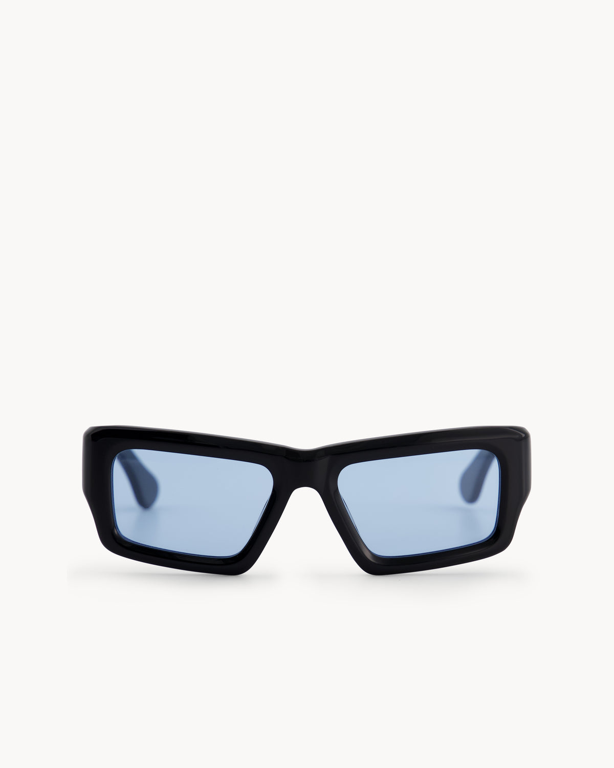 Port Tanger Sabea Sunglasses in Black Acetate and Rif Blue Lenses 1