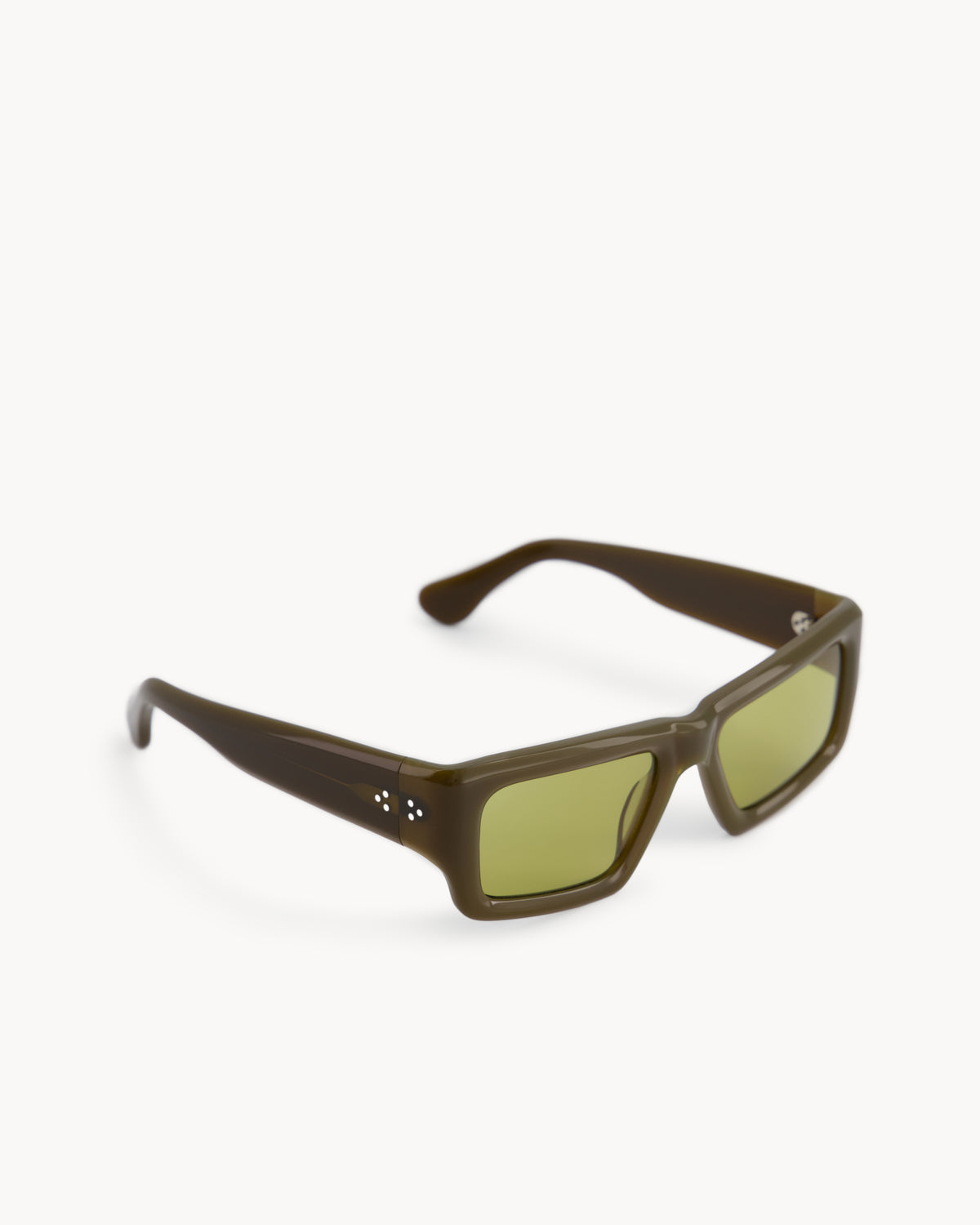 Port Tanger Sabea Sunglasses in Zaytun Acetate and Warm Olive Lenses 2