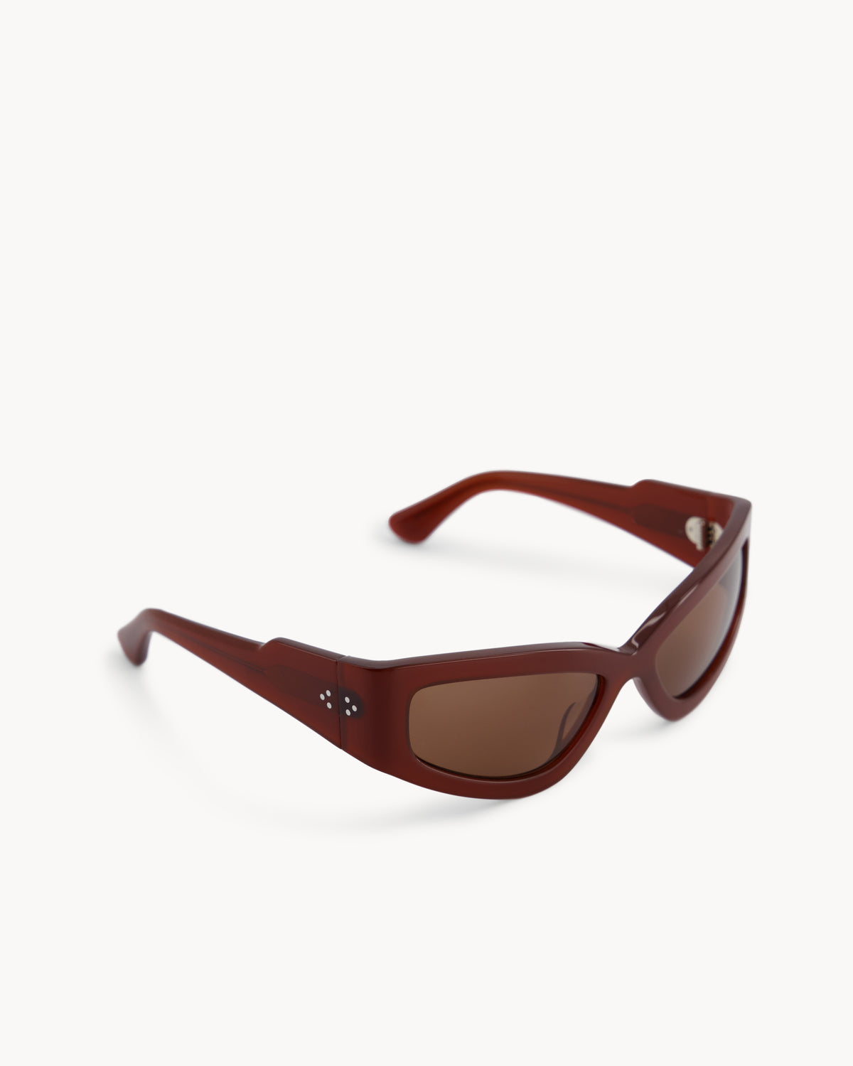 Port Tanger Shyan Sunglasses in Terracotta Acetate and Tobacco Lenses 2
