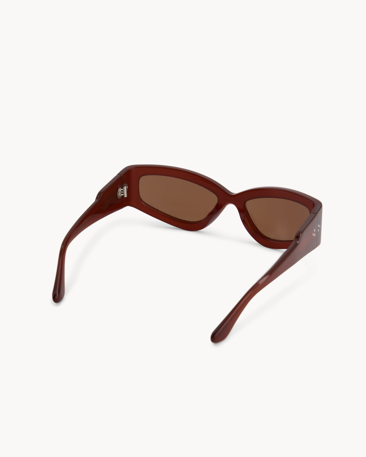 Port Tanger Shyan Sunglasses in Terracotta Acetate and Tobacco Lenses 3