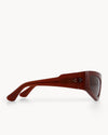 Port Tanger Shyan Sunglasses in Terracotta Acetate and Tobacco Lenses 4