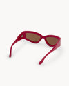 Shyan | Incense Red Acetate | Black Lens