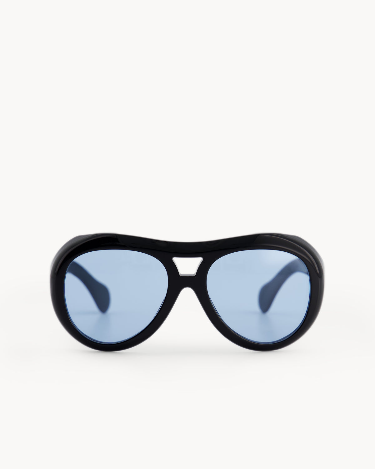 Port Tanger Tayyib Sunglasses in Black Acetate and Rif Blue Lenses 1
