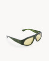 Port Tanger Irfan Sunglasses in Cardamom Acetate and Warm Olive Lenses 2
