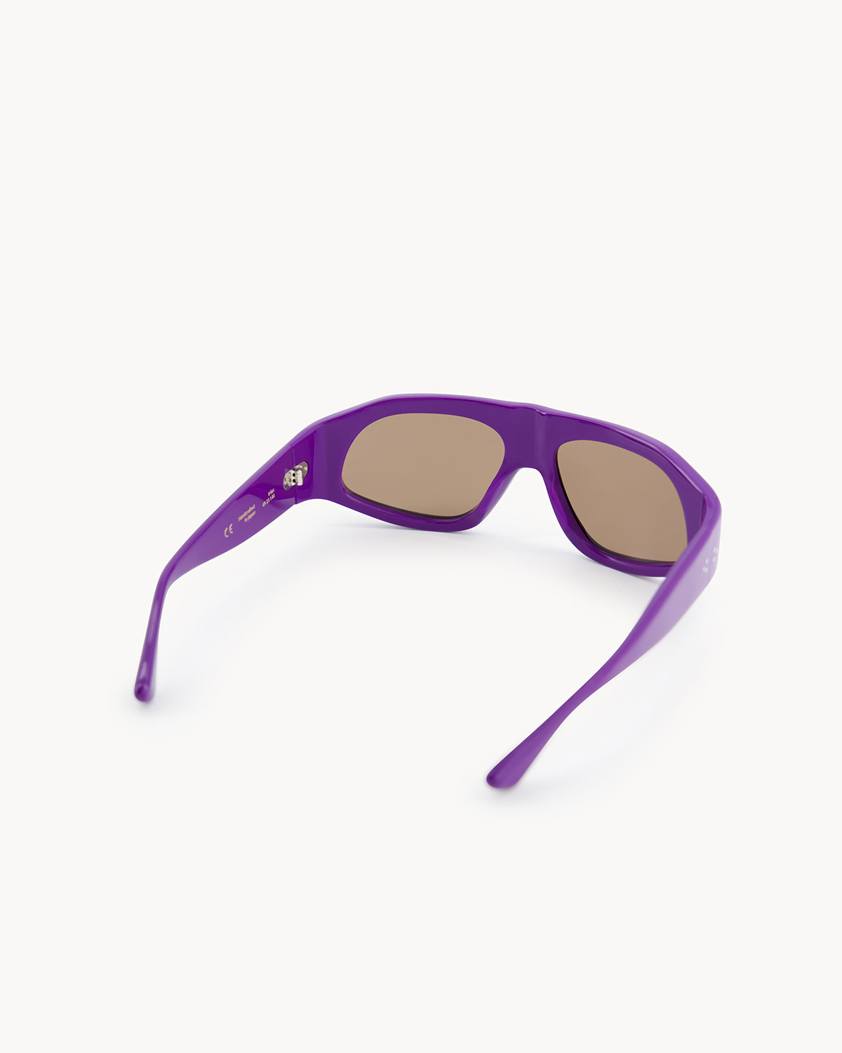 Port Tanger Irfan Sunglasses in Deep Purple Acetate and Black Lenses 3