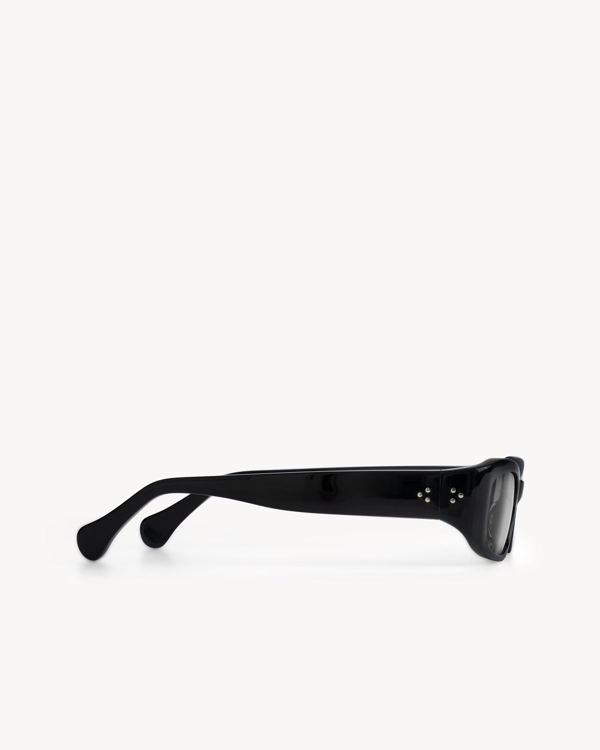 Port Tanger Leila Sunglasses in Black Acetate and Black Lenses 4